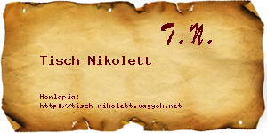 Tisch Nikolett névjegykártya